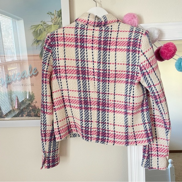 Zara Blogger Favorite Double Breasted Tweed Cropped Blazer Jacket - Picture 5 of 5